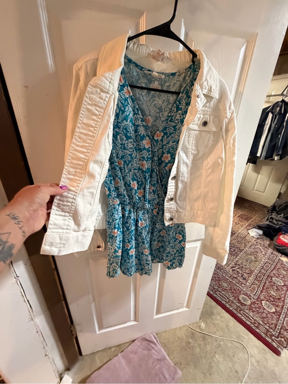 White Denim Jacket - Women's Lightweight Casual Jacket in White